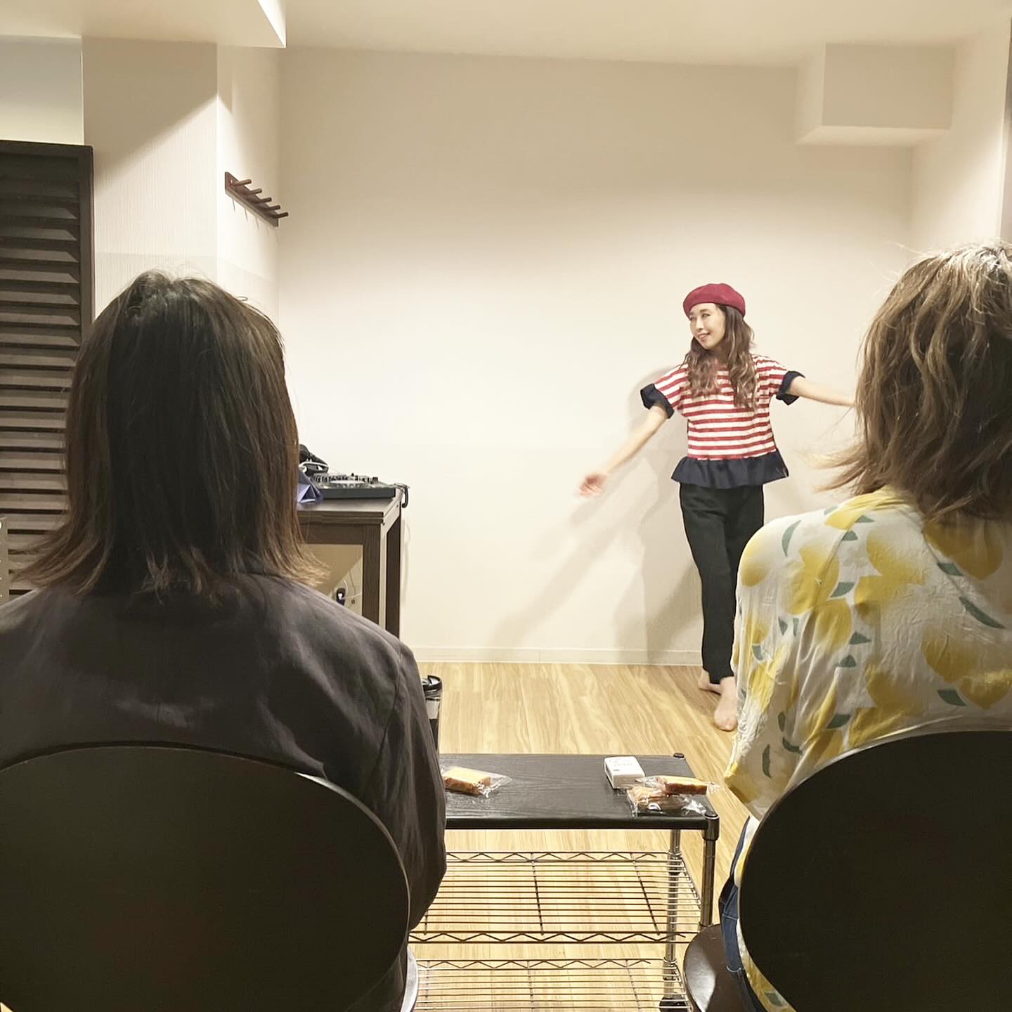 活動の合間の一場面