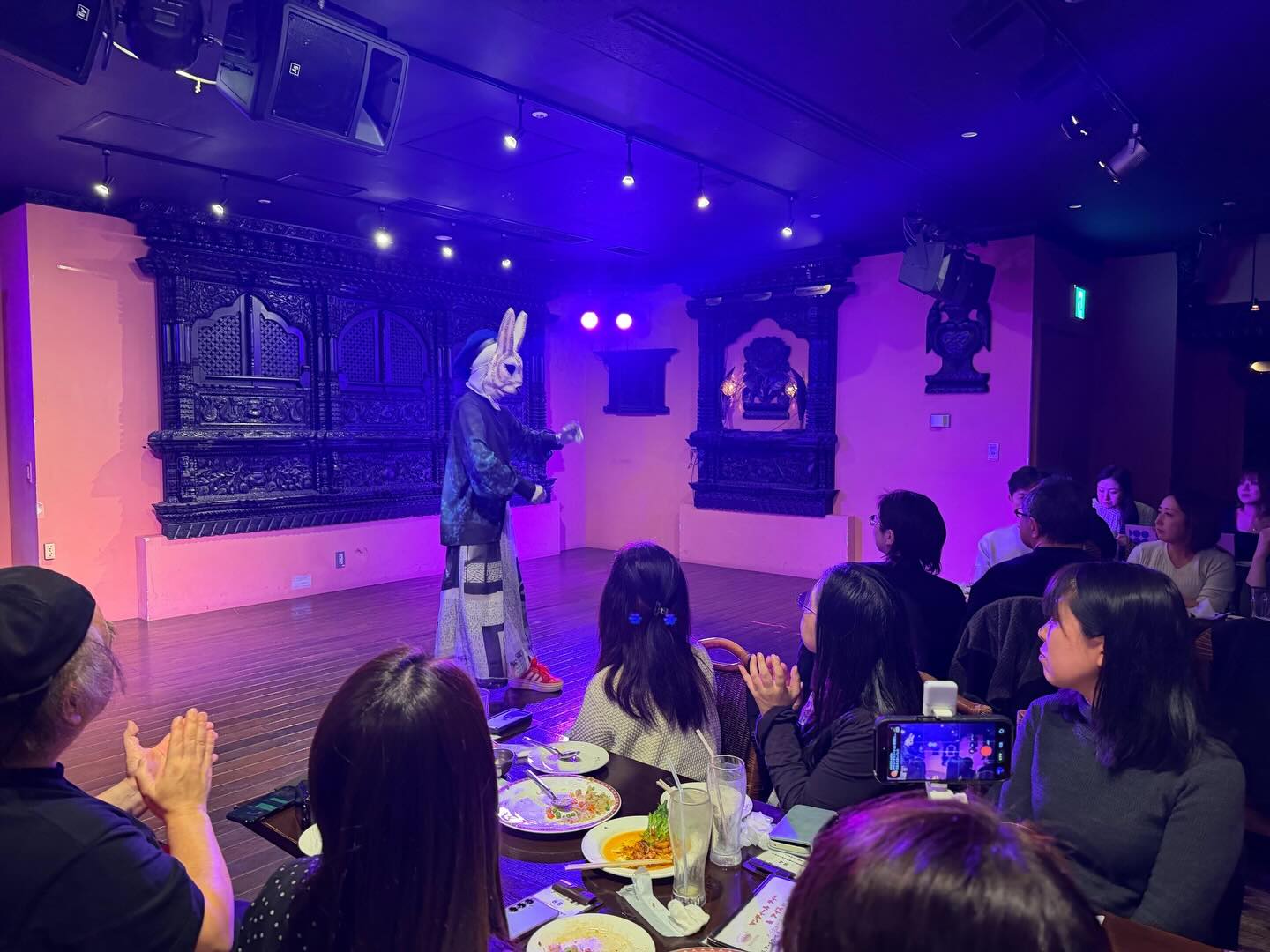 織辺真智子のパントマイム稽古風景
