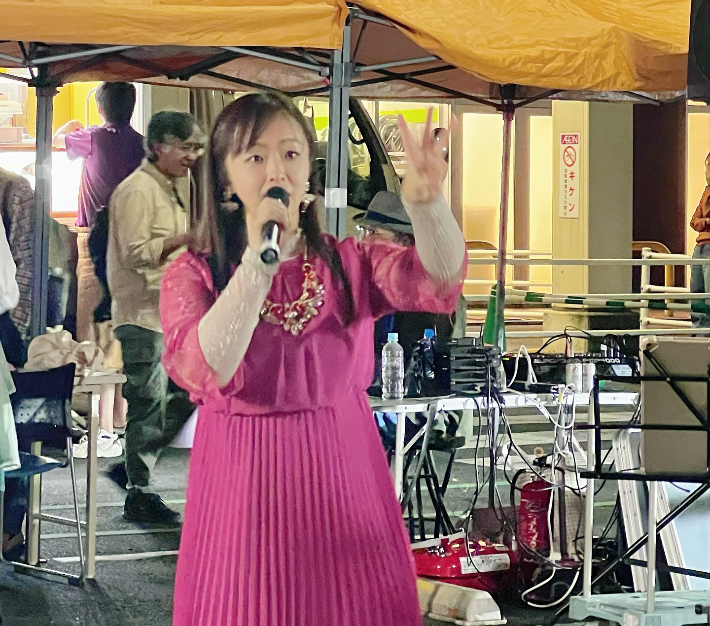 織辺真智子のパントマイム稽古風景